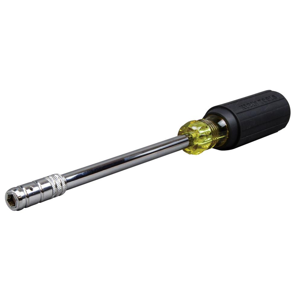 Klein Tools 65129 2-In-1 Nut Driver, Hex Head Slide Drive, 6-Inch