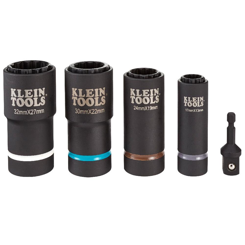 Klein Tools 66052E 2-In-1 Metric Impact Socket, 12-Point, 24 X 19 Mm