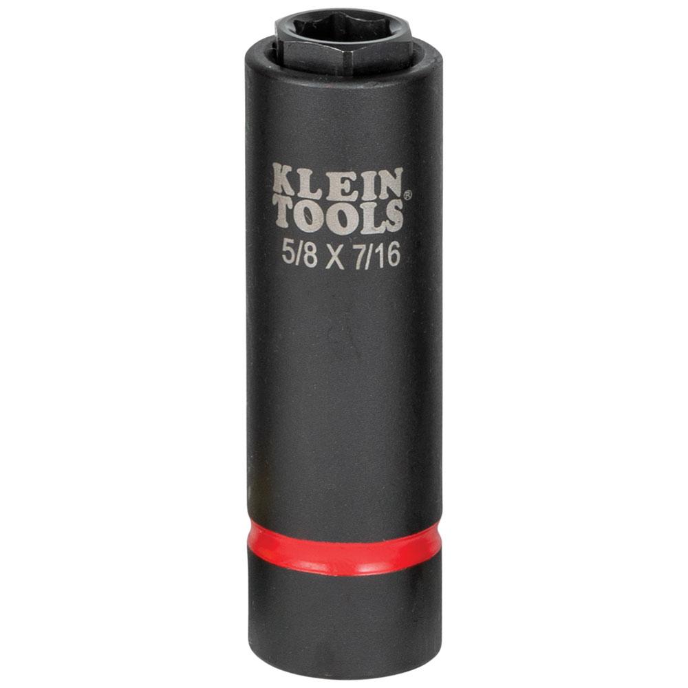 Klein Tools 66060 2-In-1 Impact Socket Set, 6-Point, 6-Piece