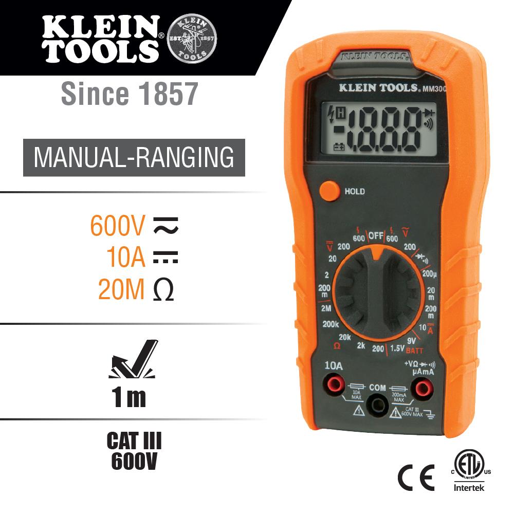 Klein Tools 69149P Test Kit With Multimeter, Non-Contact Volt Tester, Receptacle Tester