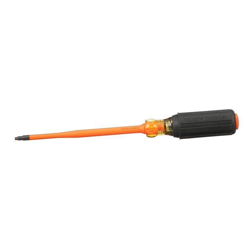 Klein Tools 6946INS Slim-Tip 1000V Insulated Screwdriver, #2 Square, 6-Inch Round Shank