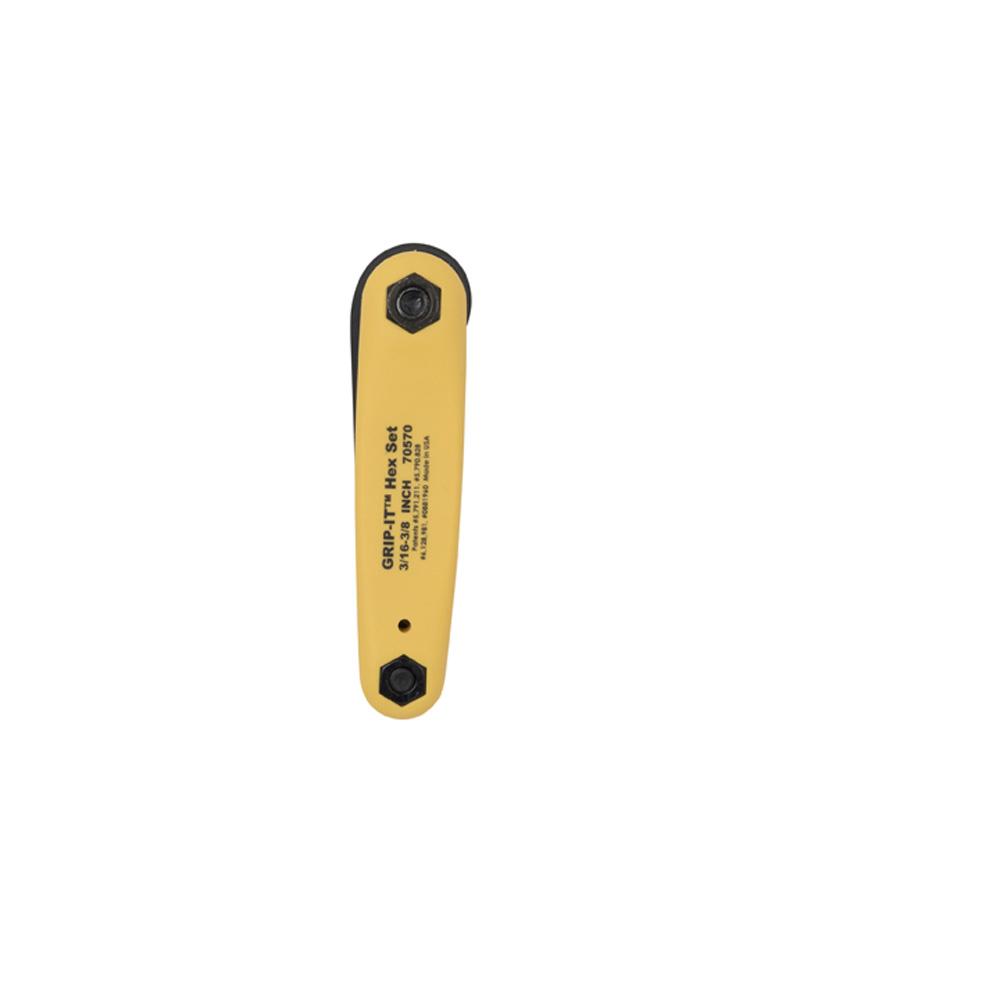 Klein Tools 70570 Grip-It® Hex Key Set, 5-Key, Sae Sizes