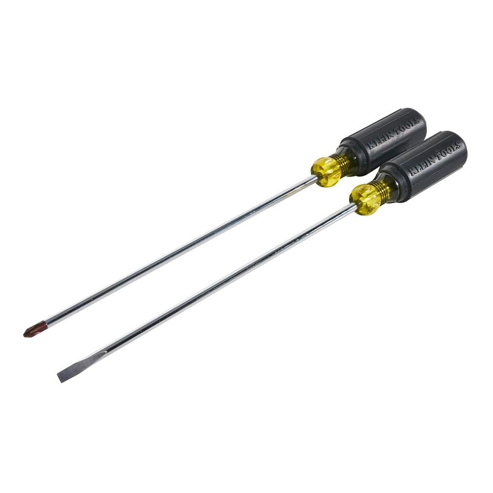 Klein Tools 85072 Screwdriver Set, Long Blade Slotted And Phillips, 2-Piece