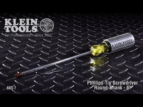 Klein Tools 85742 Screwdriver Set, 3/16 Cabinet And #2 Phillips, Cushion-Grip, 2-Piece