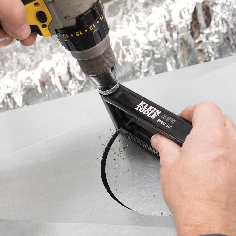 Klein Tools 89552 Hole Cutter For Duct And Sheet Metal, 2 To 12-Inch