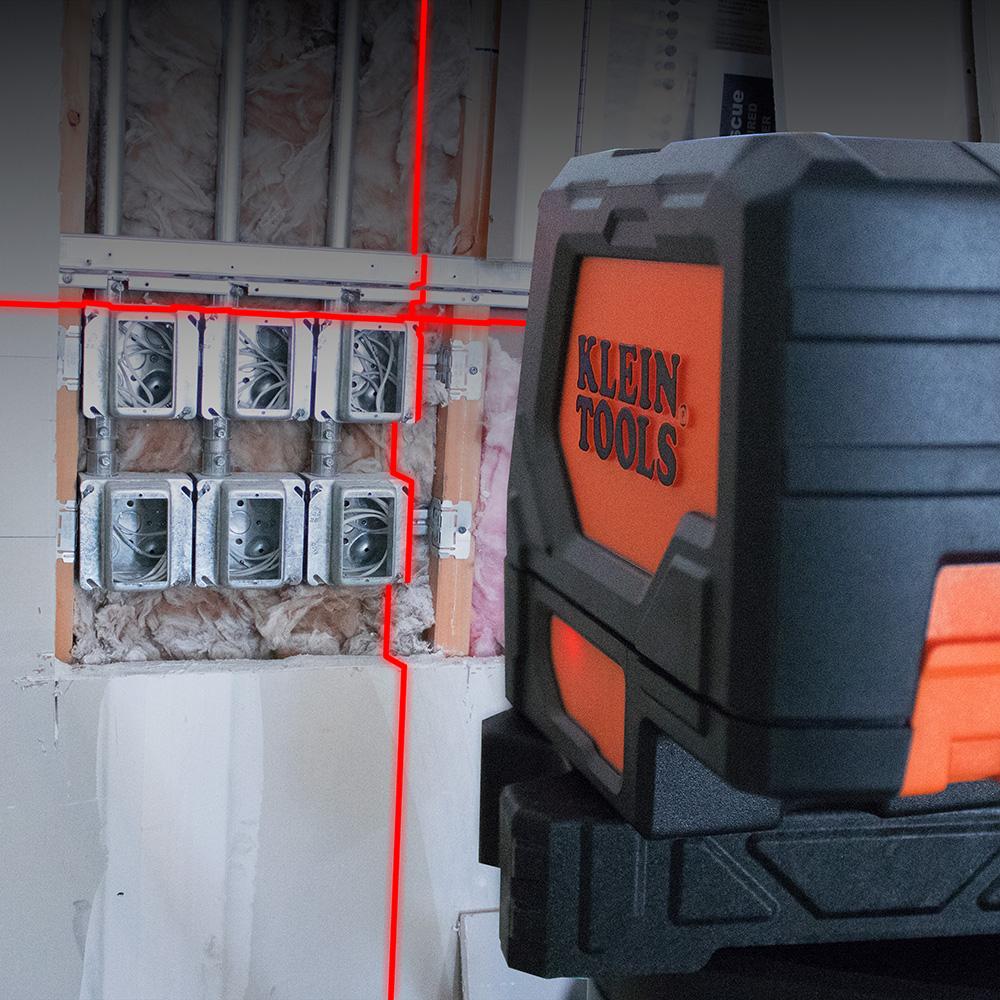 Klein Tools 93LCLS Laser Level, Self-Leveling Red Cross-Line Level And Red Plumb Spot