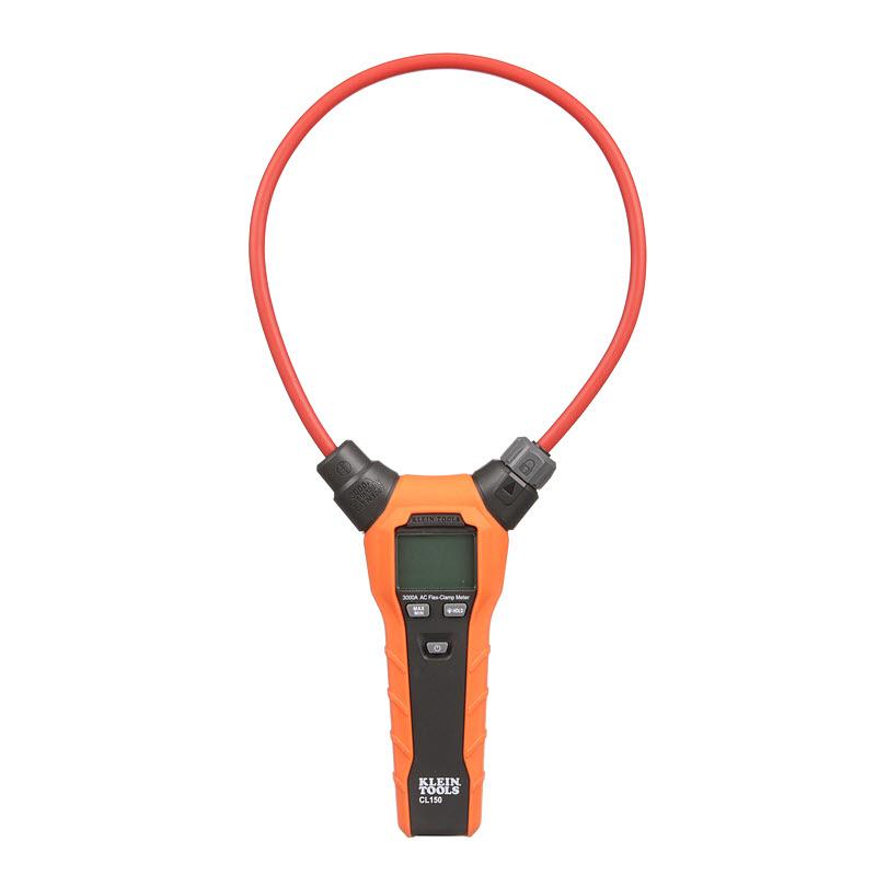 Klein Tools CL150 Clamp Meter, Digital Ac Electrical Tester With 18-Inch Flexible Clamp