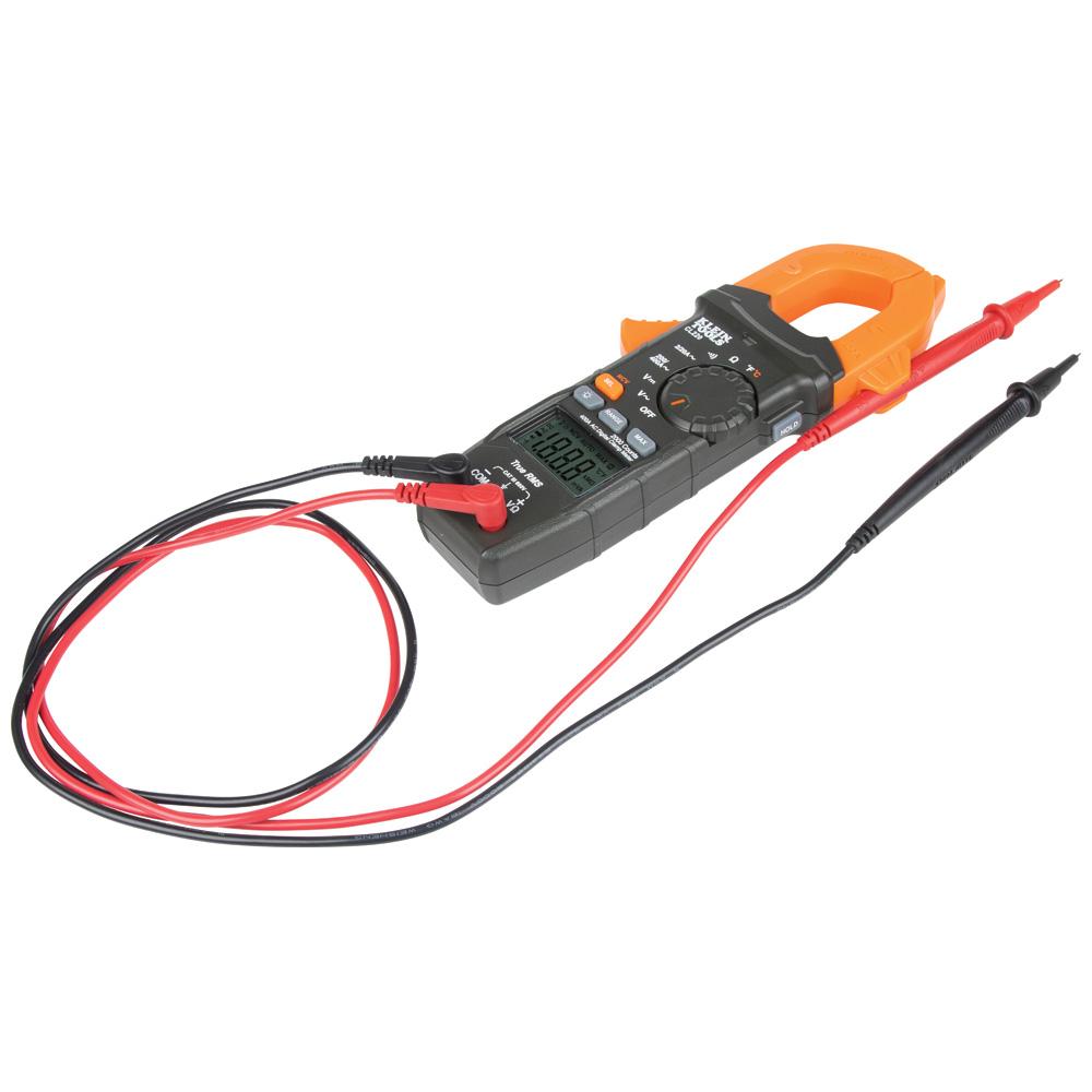 Klein Tools CL220 Digital Clamp Meter, Ac Auto-Ranging 400 Amp With Temp