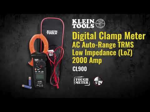Klein Tools CL900 Digital Clamp Meter, Ac Auto-Range Trms, Low Impedance (Loz), 2000 Amp