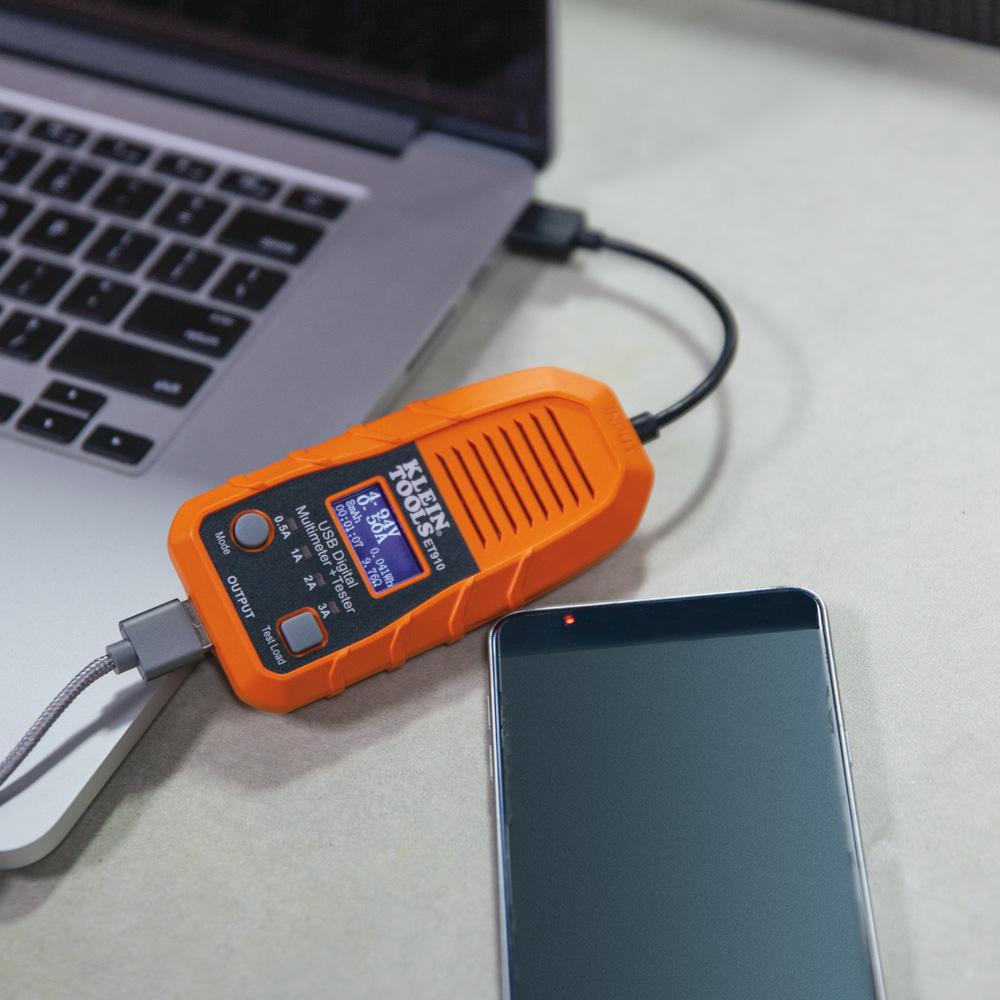 Klein Tools ET910 Klein Tools Usb Digital Meter And Tester, Usb-A (Type A)