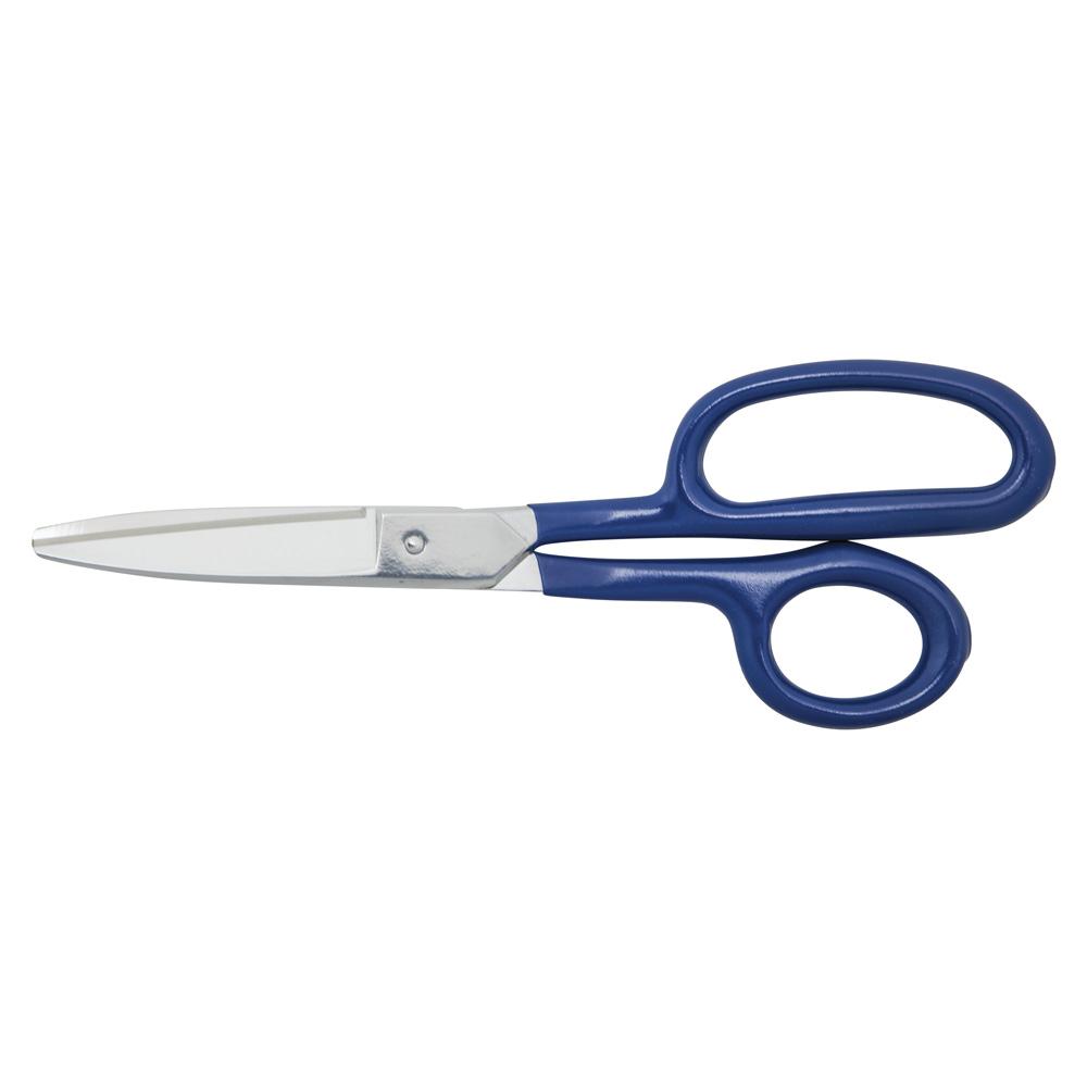 Klein Tools G718LRCB Hd Carpet Shear W/Ring, Curved, Blunt, 9-Inch