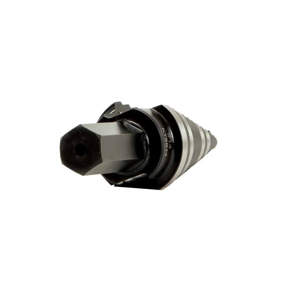 Klein Tools KTSB14 Step Drill Bit #14 Double-Fluted, 3/16 To 7/8-Inch