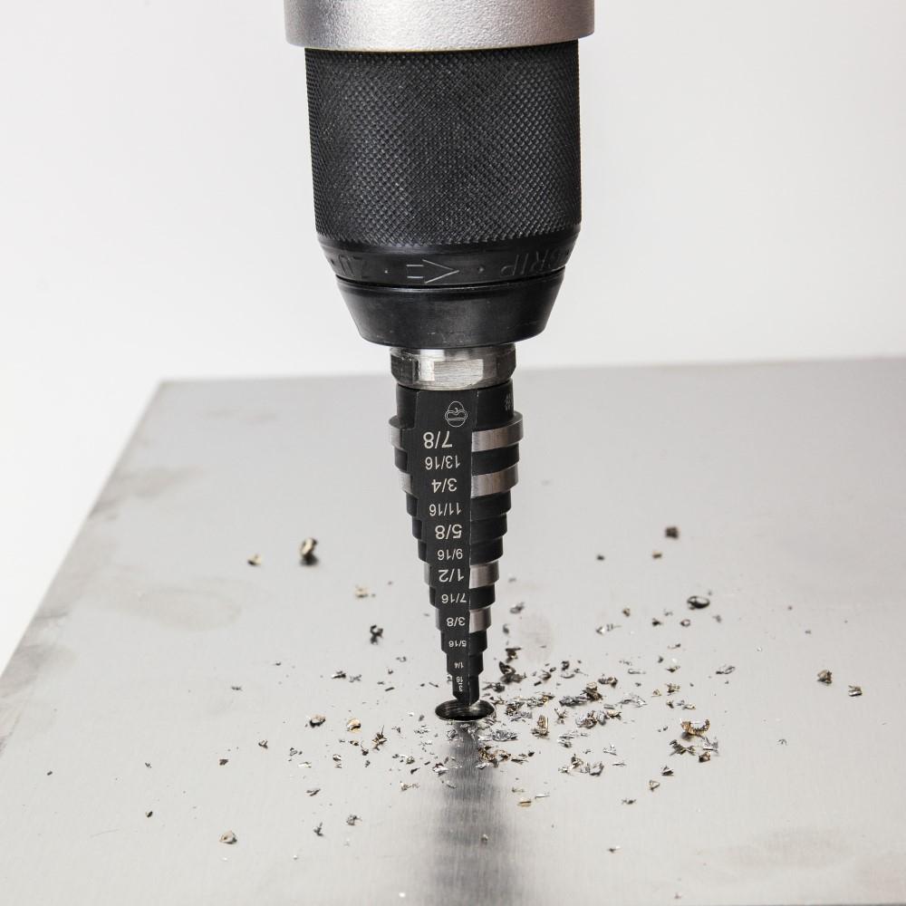 Klein Tools KTSB14 Step Drill Bit #14 Double-Fluted, 3/16 To 7/8-Inch