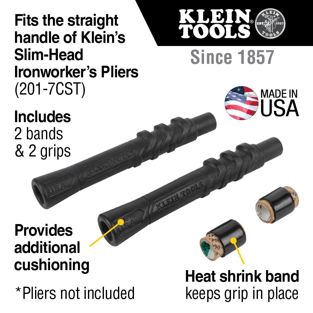 Klein Tools M200ST Comfort Grip Kit For Slim-Head Ironworker'S Pliers, 2-Pack