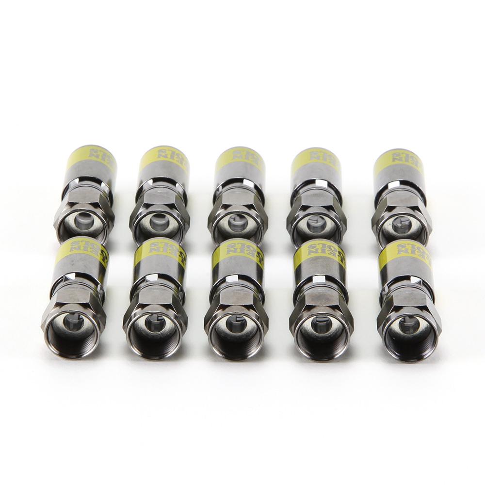 Klein Tools VDV812-606 Universal F Compression Connectors Rg6/6Q 10-Pack