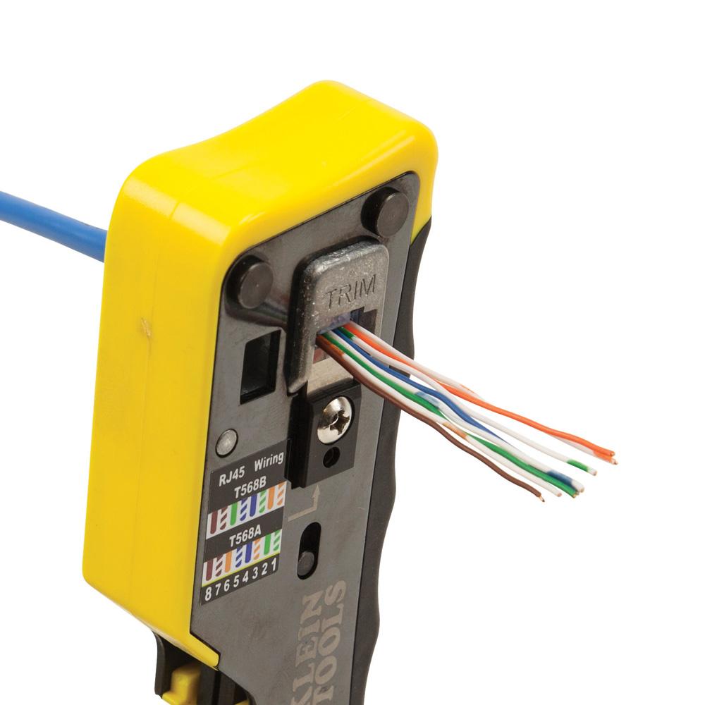 Klein Tools VDV826-762 Pass-Thru Modular Data Plugs, RJ45-CAT5e, 200-Pack