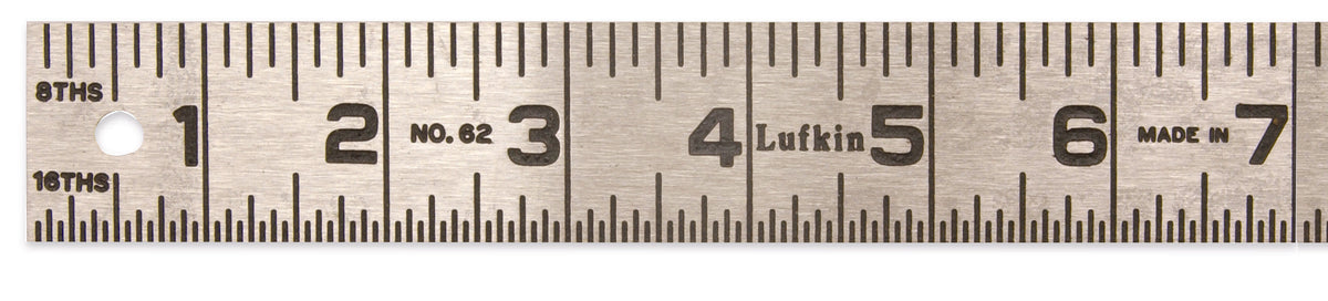 Lufkin 624FTN 1-1/4" x 4' Steel Rule