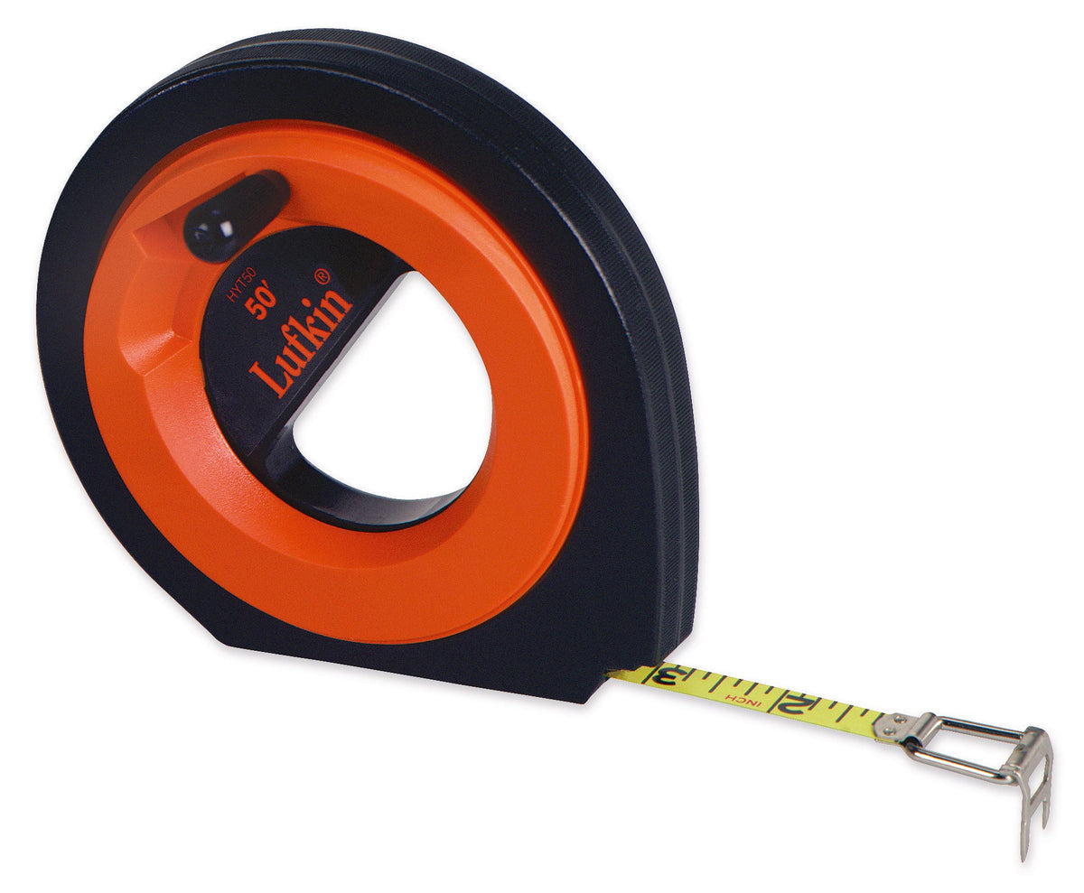 Lufkin HYT100 3/8" x 100' Speedwinder® Yellow Clad Long Steel Tape Measure