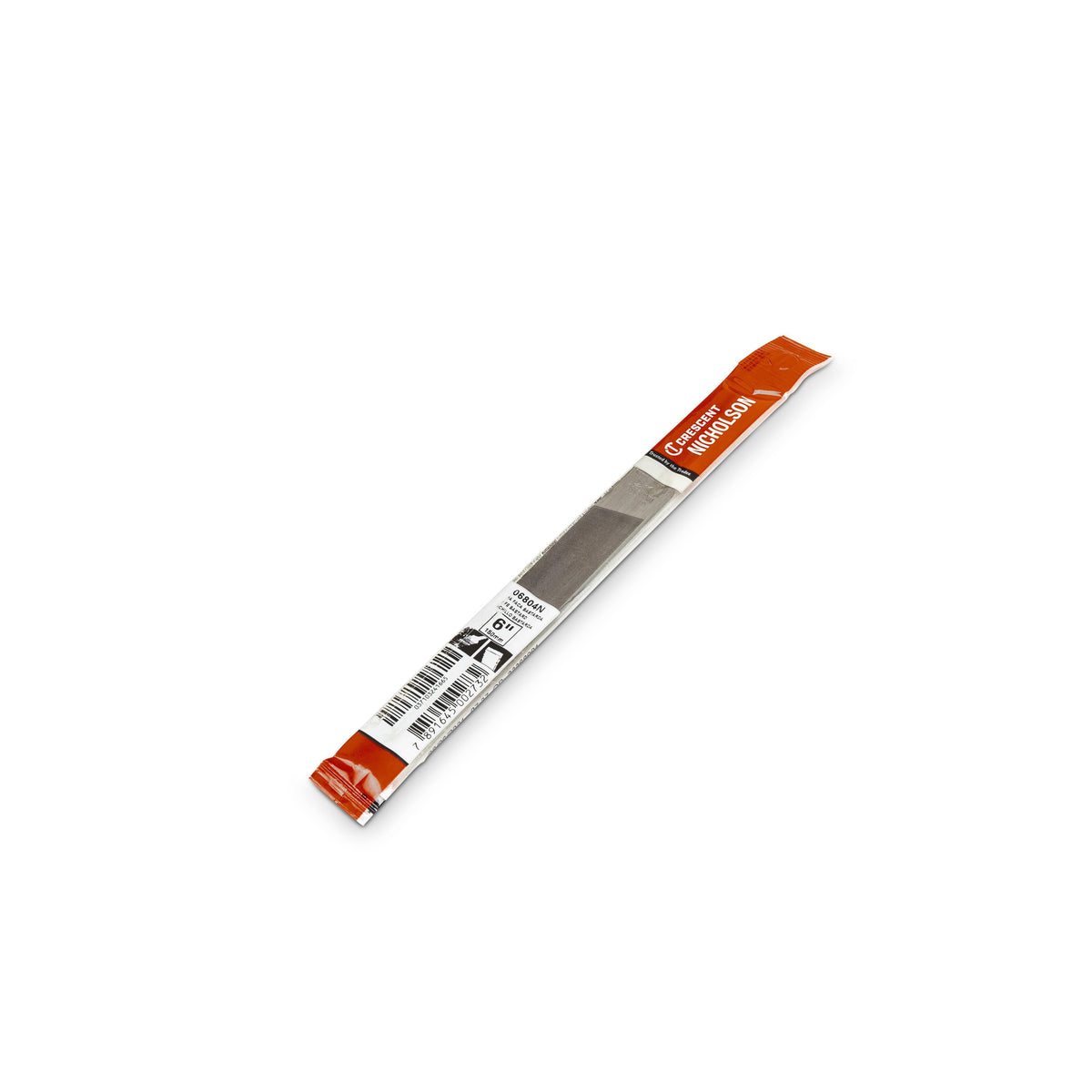 Nicholson 06804N 6" Knife Double/Single Cut Bastard File with Safe Back