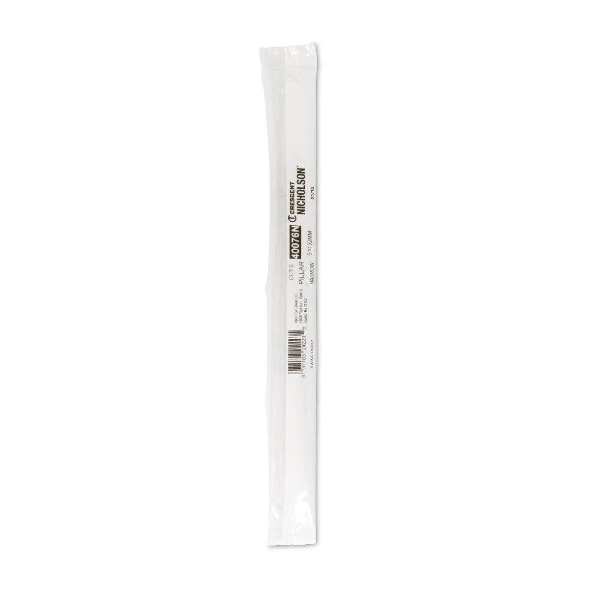 Nicholson 40076N 6" 0 Cut Narrow Pillar File