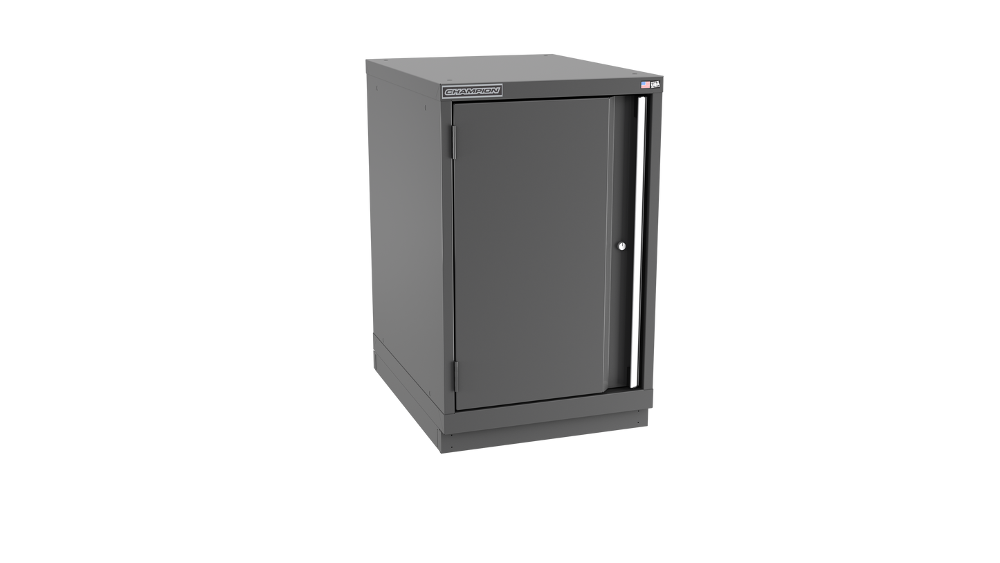 Champion Tool Storage NWS1500-FDIL-FTB-DG 1-Door Shallow Depth Modular Cabinet NWS1500 | 22-3/16"W x 35-7/8"H x 22-1/2"D, Dark Gray
