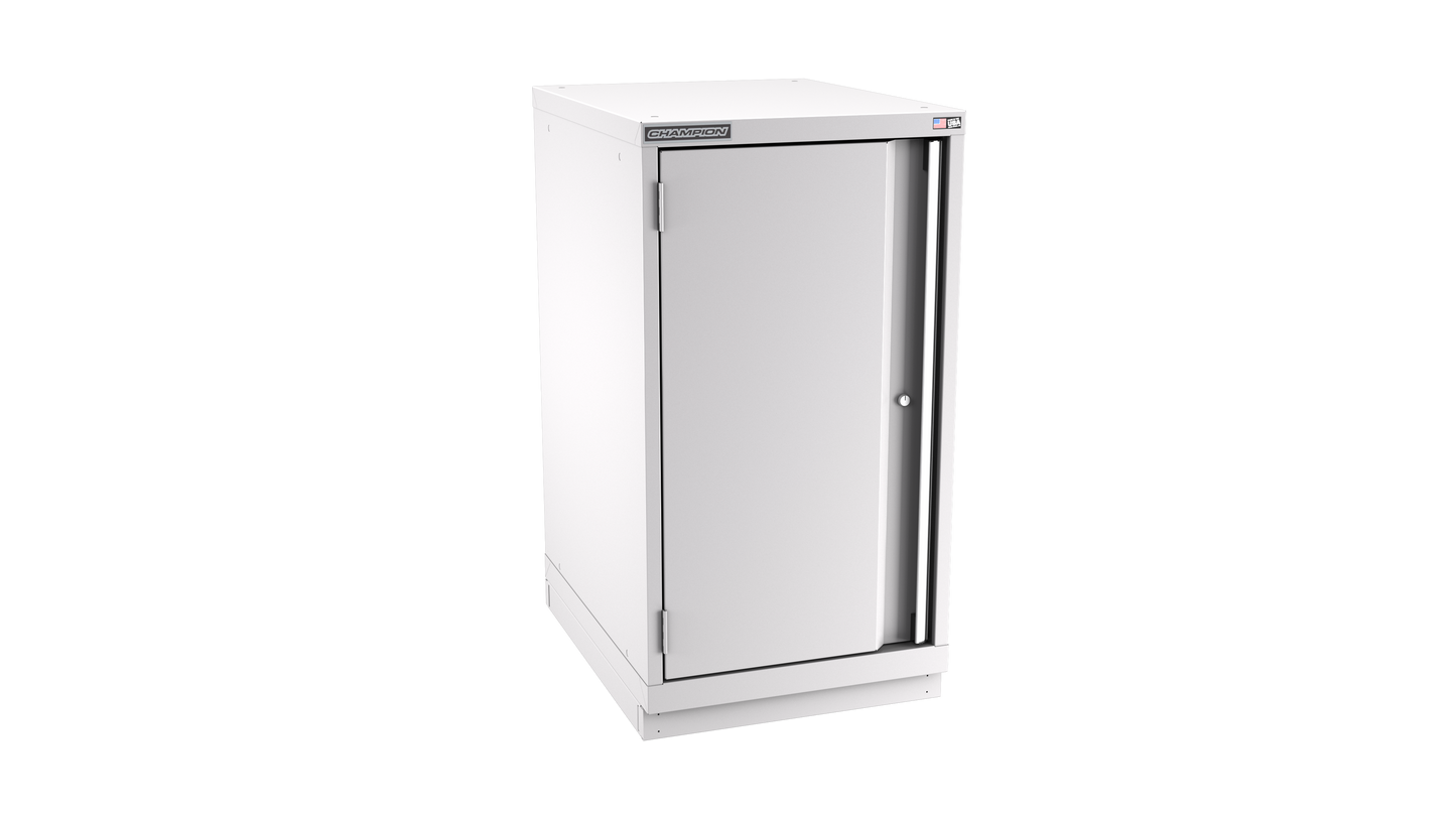 Champion Tool Storage NWS1800-FDIL-FTB-LG 1-Door Shallow Depth Modular Cabinet NWS1800 | 22-3/16"W x 41-3/4"H x 22-1/2"D, Light Gray