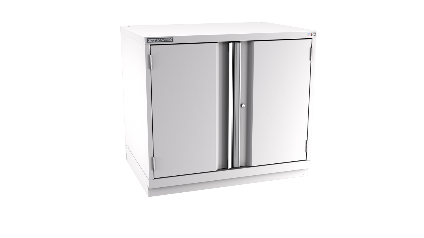 Champion Tool Storage SWP1500-2FDIL-FTB-LG 2-Door Standard Depth Modular Cabinet SWP1500 | 40-1/4"W x 35-7/8"H x 28-1/2"D, Light Gray