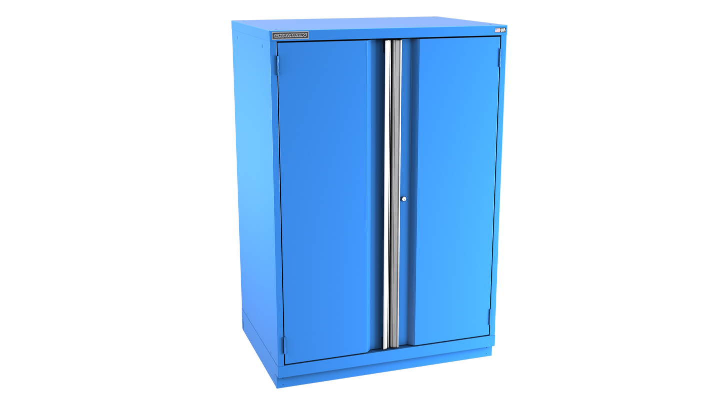 Champion Tool Storage SWP2700-2FDIL-FTB-BB 2-Door Standard Depth Modular Cabinet SWP2700 | 40-1/4"W x 59-1/2"H x 28-1/2"D, Bright Blue