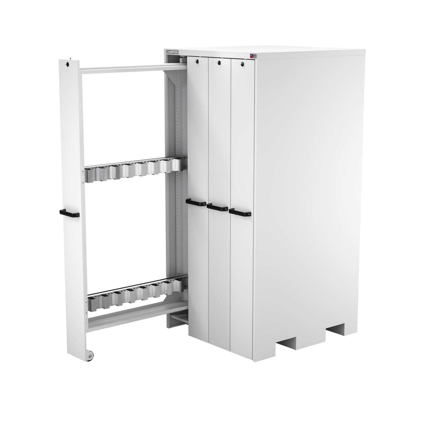 Champion Tool Storage VSCB-LG 4-Drawer Standard Depth Vertical Storage Cabinet VSCB | 40"W x 84"H x 41"D, Light Gray