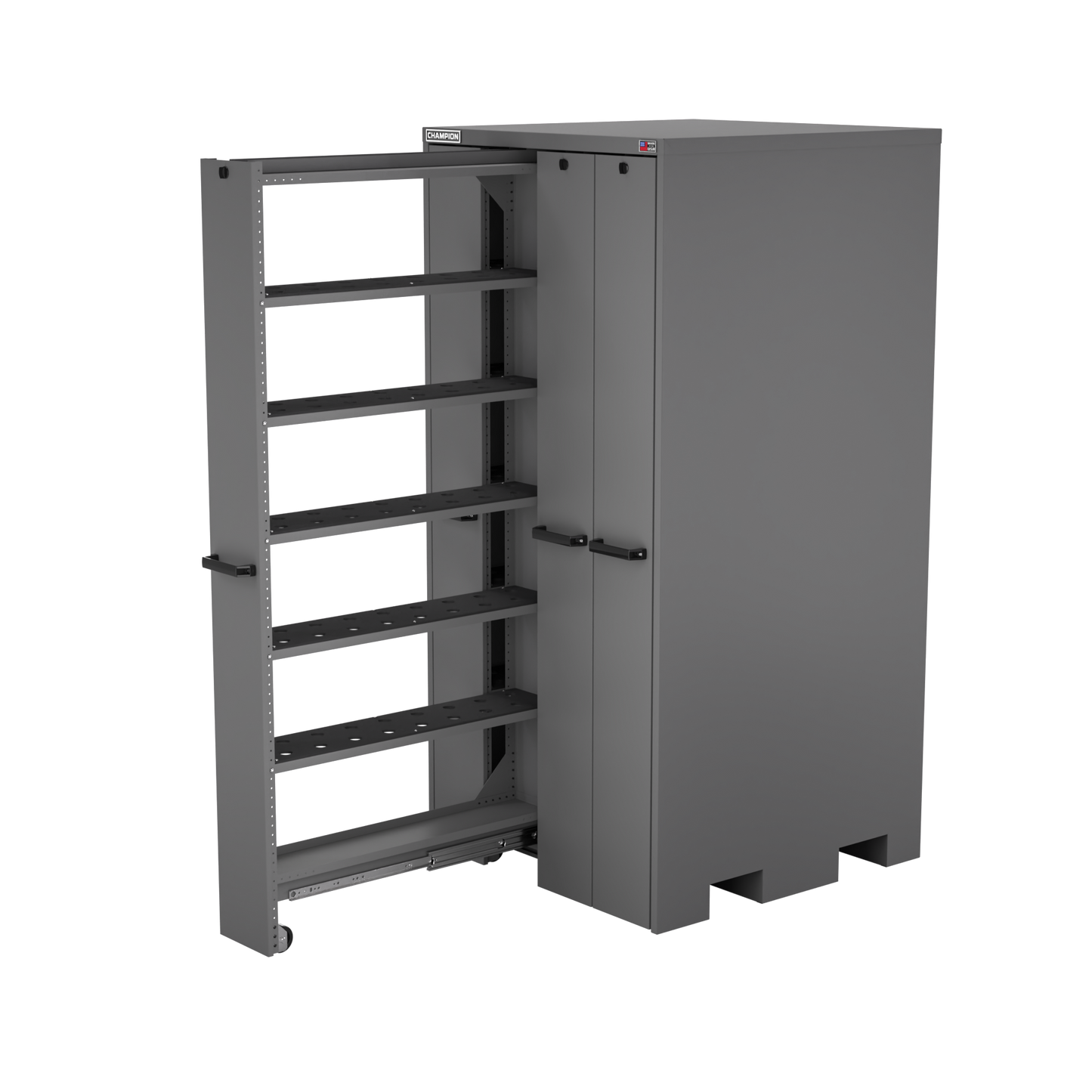 Champion Tool Storage VSCC5-DG 4-Drawer Standard Depth Vertical Storage Cabinet VSCC5 | 40"W x 84"H x 41"D, Dark Gray