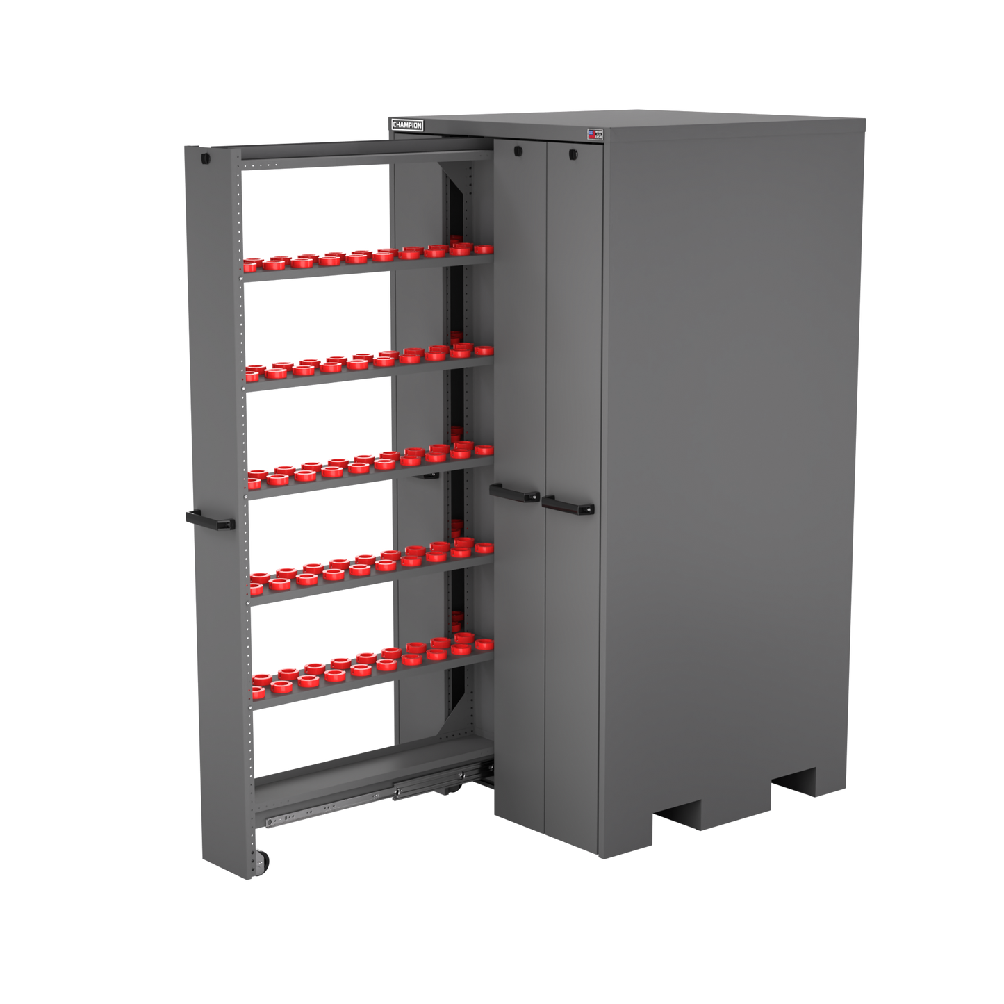Champion Tool Storage VSCH40-DG 4-Drawer Standard Depth Vertical Storage Cabinet VSCH40 | 40"W x 84"H x 41"D, Dark Gray