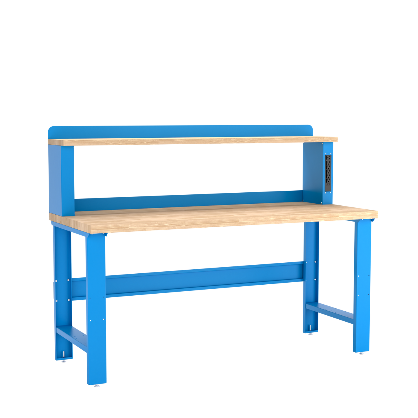 Champion Tool Storage WB002-B7230-BB Workbench, 12" Power Riser WB000 | 72"W x 35-1/4"H x 30"D, Bright Blue