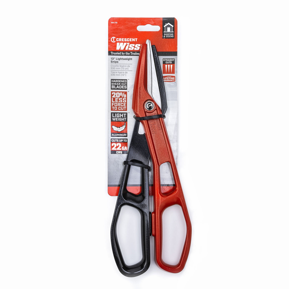 Wiss WAL13S 12" Lightweight Aluminum Tinner Snips