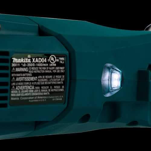 Makita XAD04Z 36V (18V X2) LXT® Brushless Cordless 7/16" Hex Right Angle Drill, Tool Only