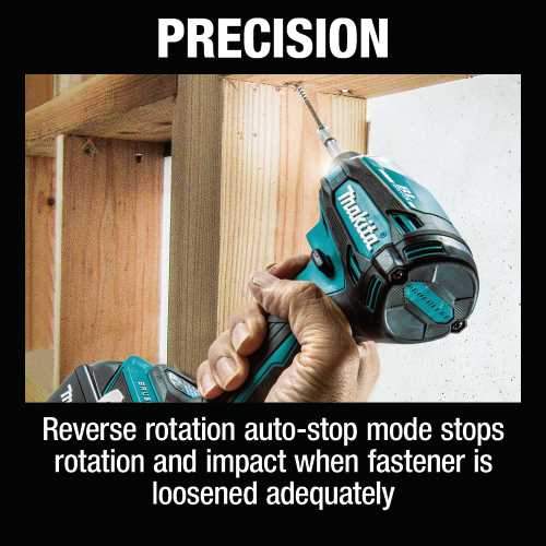 Makita XDT19Z 18V LXT® Lithium‑Ion Brushless Cordless Quick‑Shift Mode™ 4‑Speed Impact Driver, Tool Only