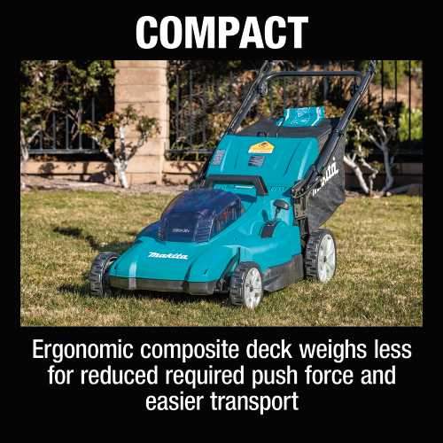 Makita XML14CT1 36V (18V X2) LXT® 19" Self‑Propelled Lawn Mower Kit with 4 Batteries (5.0Ah)