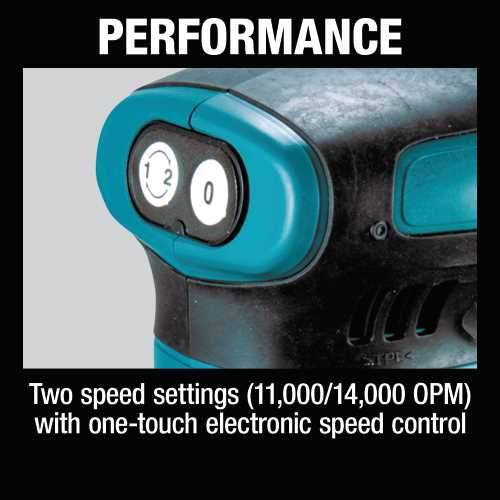 Makita XOB02Z 18V LXT® Lithium‑Ion Cordless 1/4 Sheet Finishing Sander, Tool Only