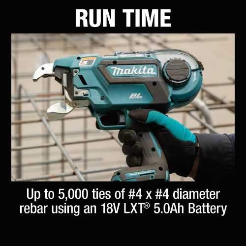 Makita XRT02TK 18V LXT® Lithium‑Ion Brushless Cordless Deep Capacity Rebar Tying Tool Kit (5.0Ah)