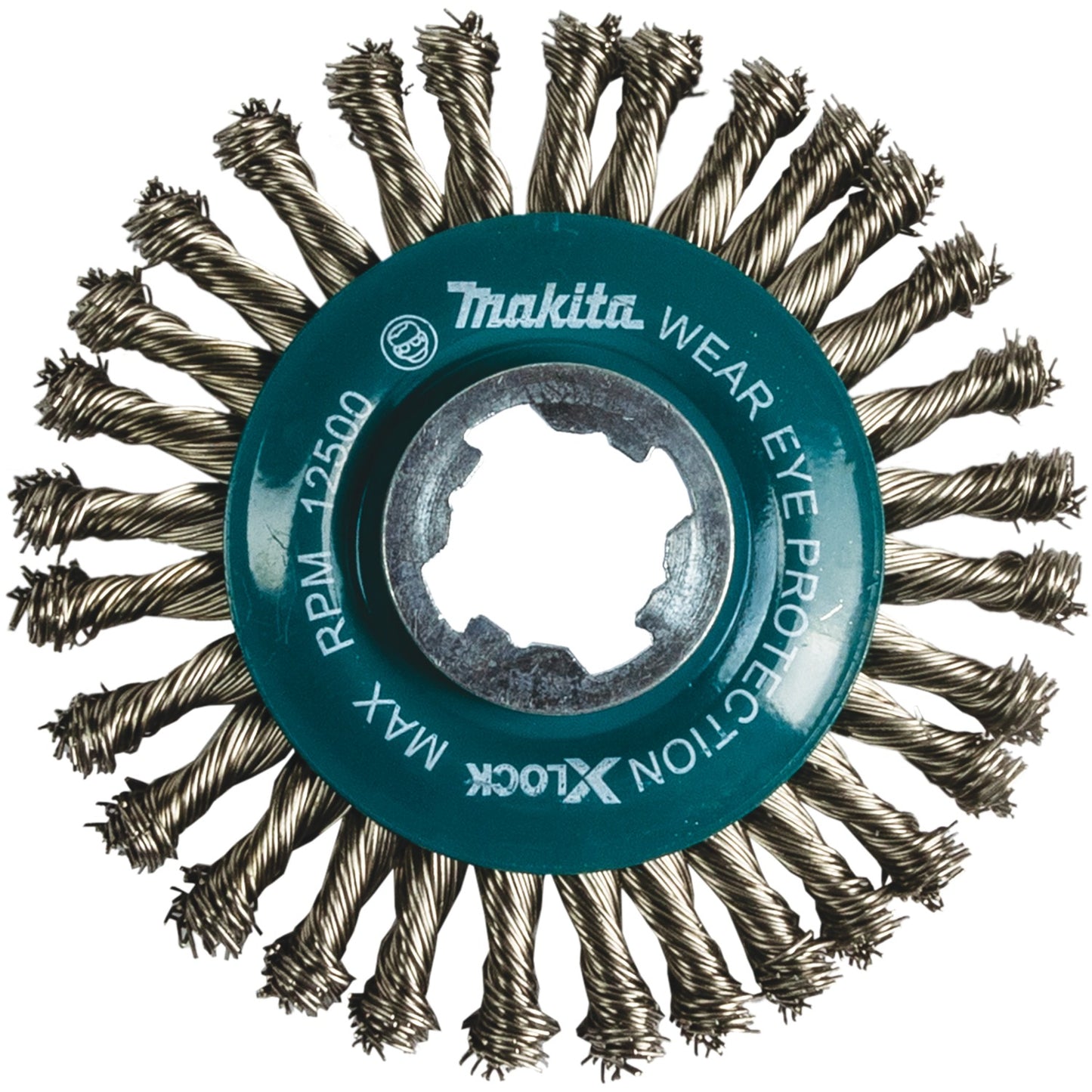 Makita D-72609 X‑LOCK 4‑1/2" Stainless Steel Stringer Bead Twist Wire Wheel