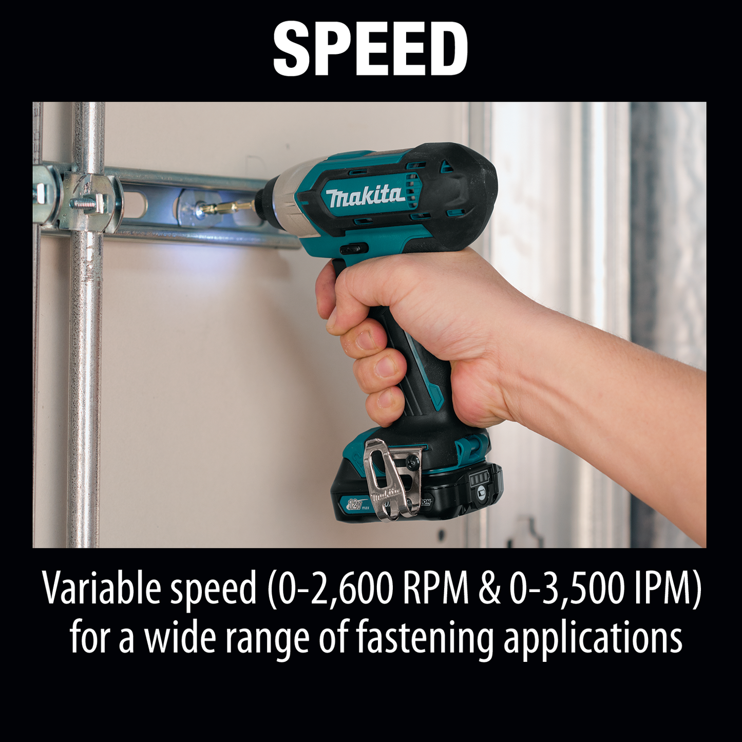 Makita DT03R1 12V max CXT® Lithium‑Ion Cordless Impact Driver Kit (2.0Ah)