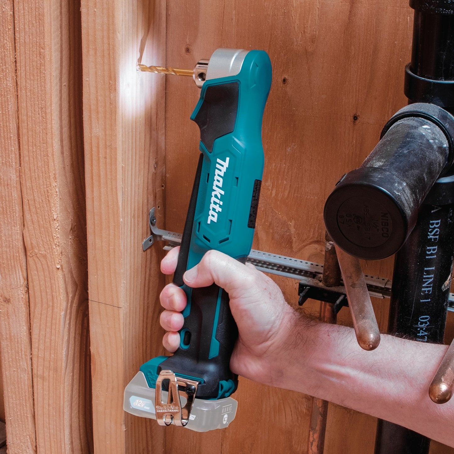 Makita AD03Z 12V max CXT® Lithium‑Ion Cordless 3/8" Right Angle Drill, Tool Only