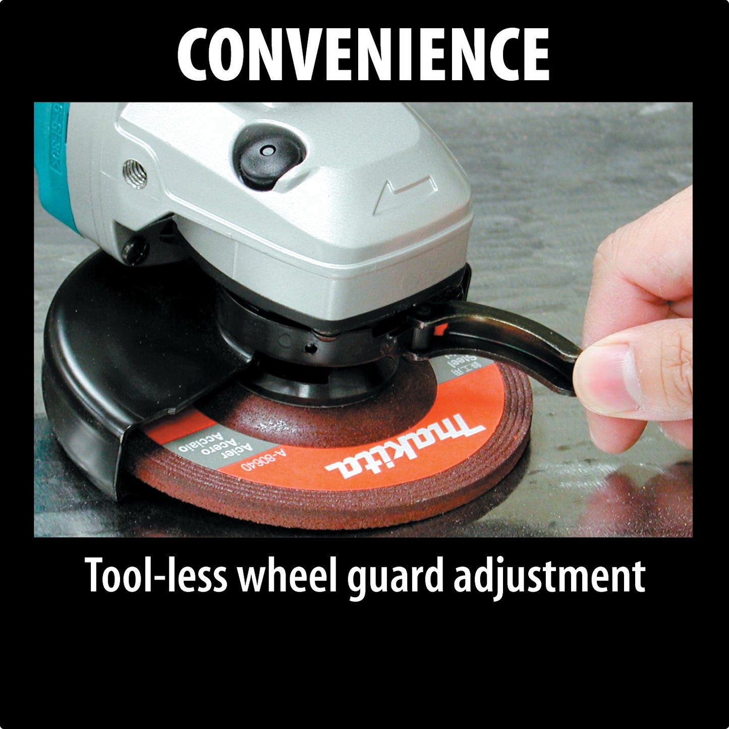 Makita 9564CV 4‑1/2" SJS™ High‑Power Angle Grinder