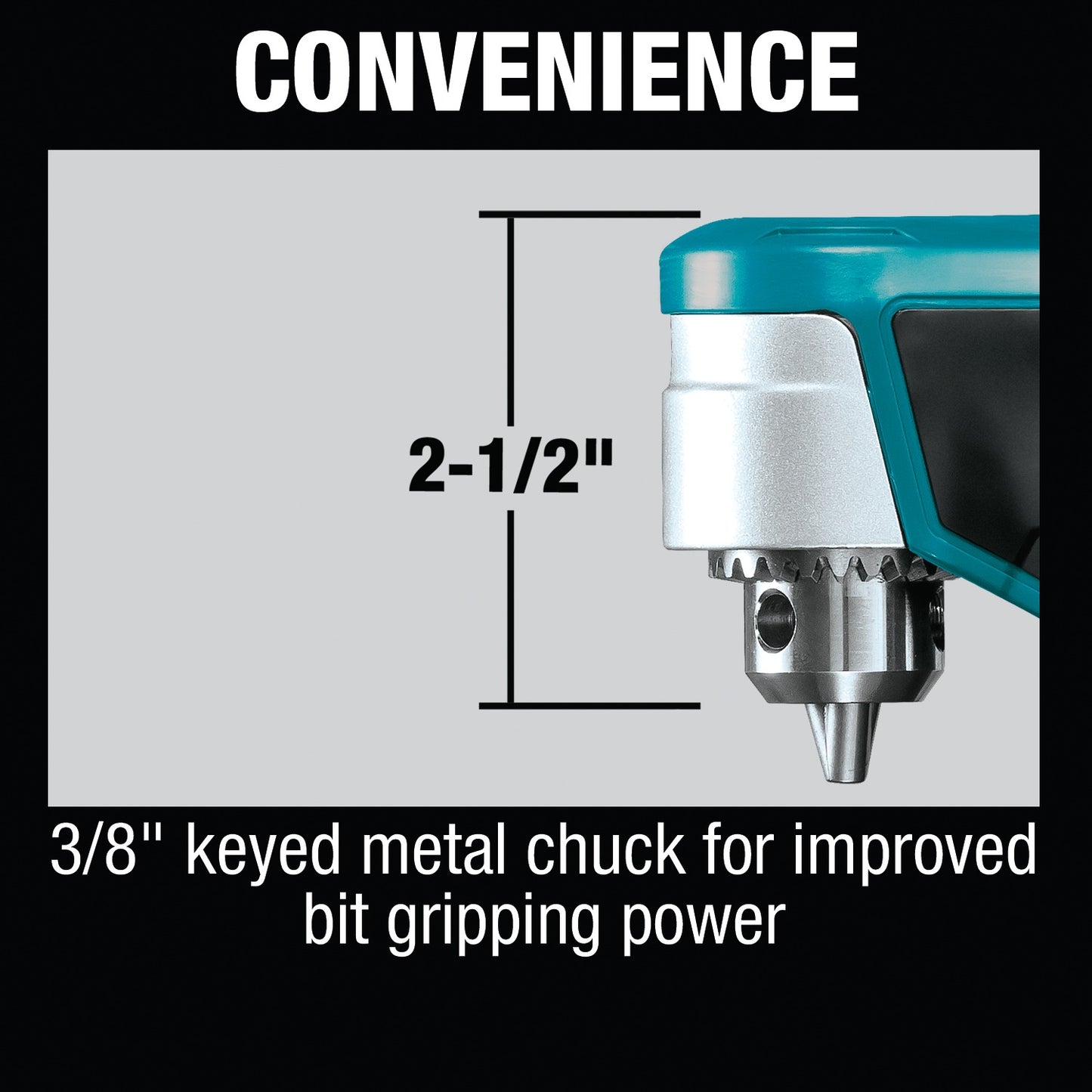 Makita AD03Z 12V max CXT® Lithium‑Ion Cordless 3/8" Right Angle Drill, Tool Only