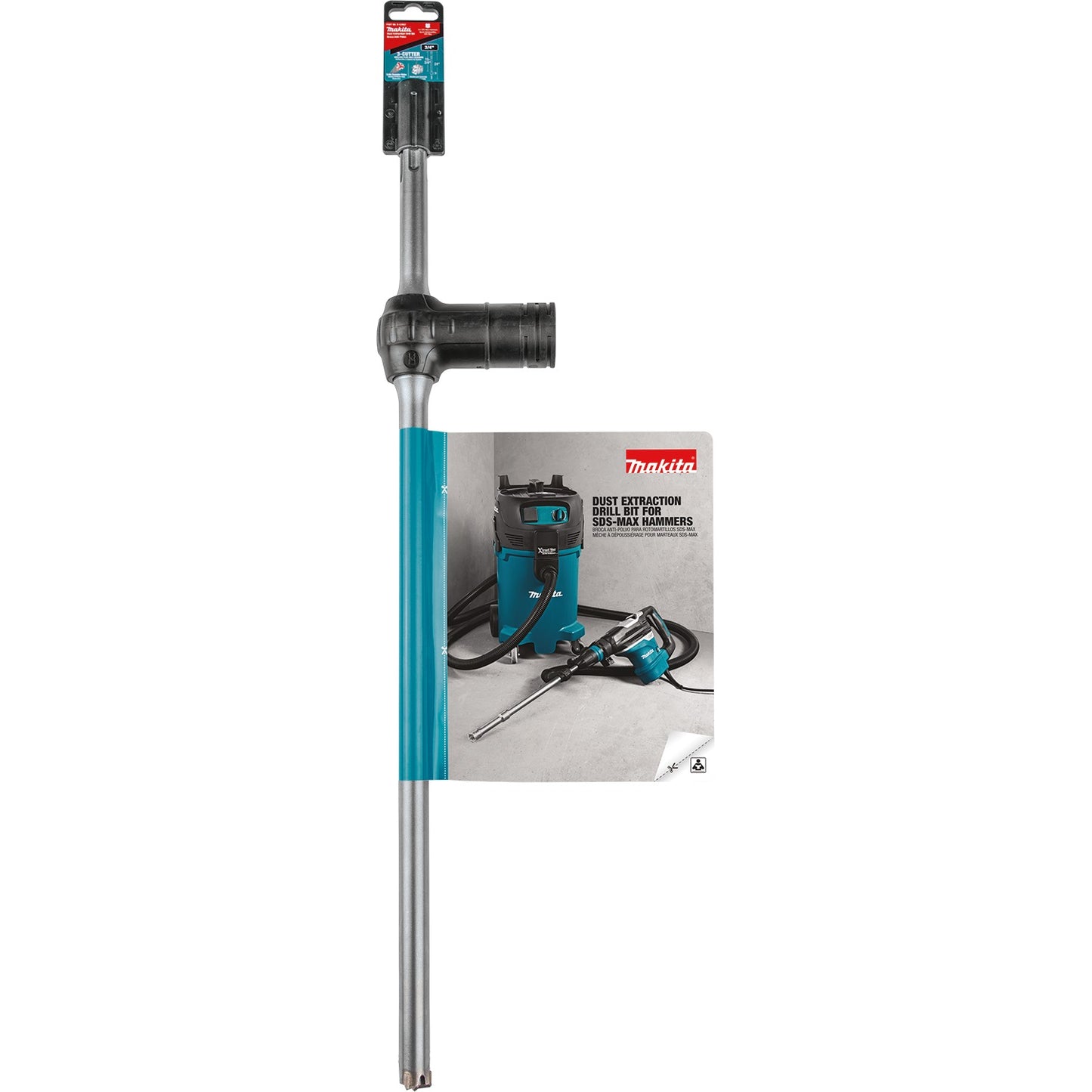 Makita B-63862 3/4" x 24" SDS‑Max Dust Extraction Drill Bit