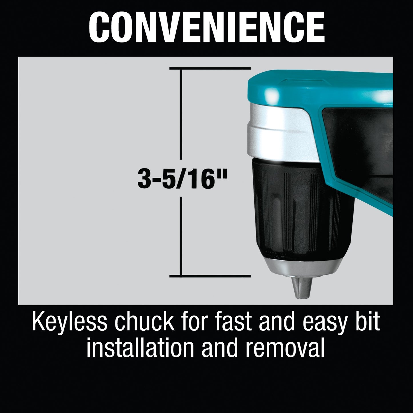Makita AD04Z 12V max CXT® Lithium‑Ion Cordless 3/8" Right Angle Drill, Tool Only