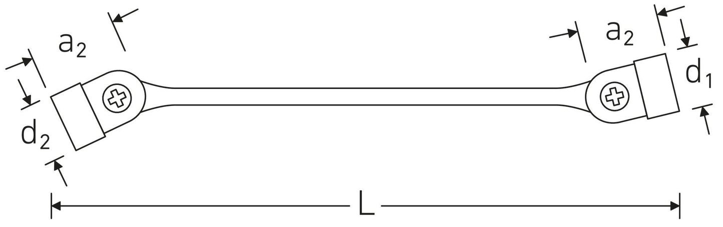 Stahlwille 43011415 29 14 X 15 Double-Ended Flex Head Wrench
