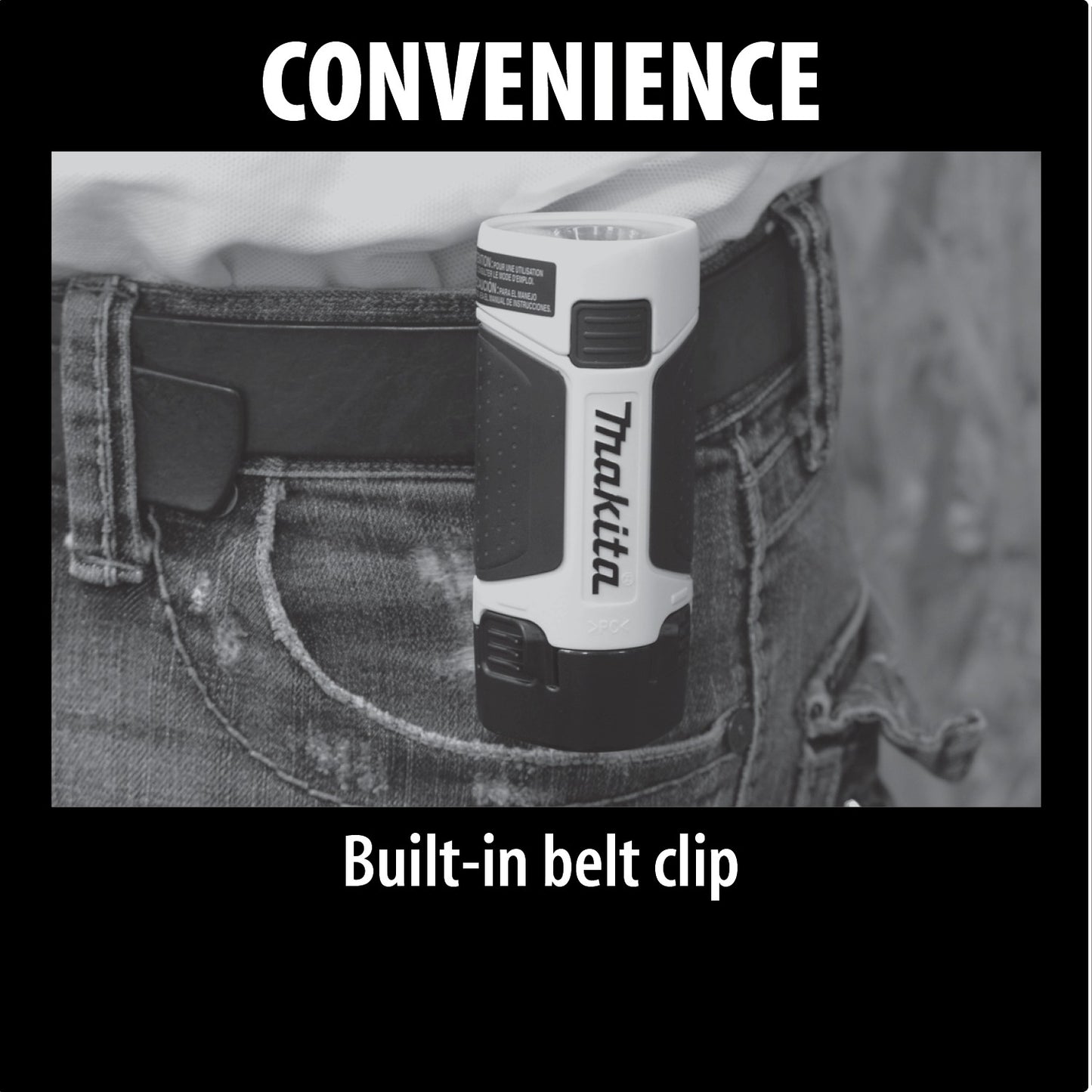 Makita LM01W 12V max Lithium‑Ion L.E.D. Flashlight, Flashlight Only