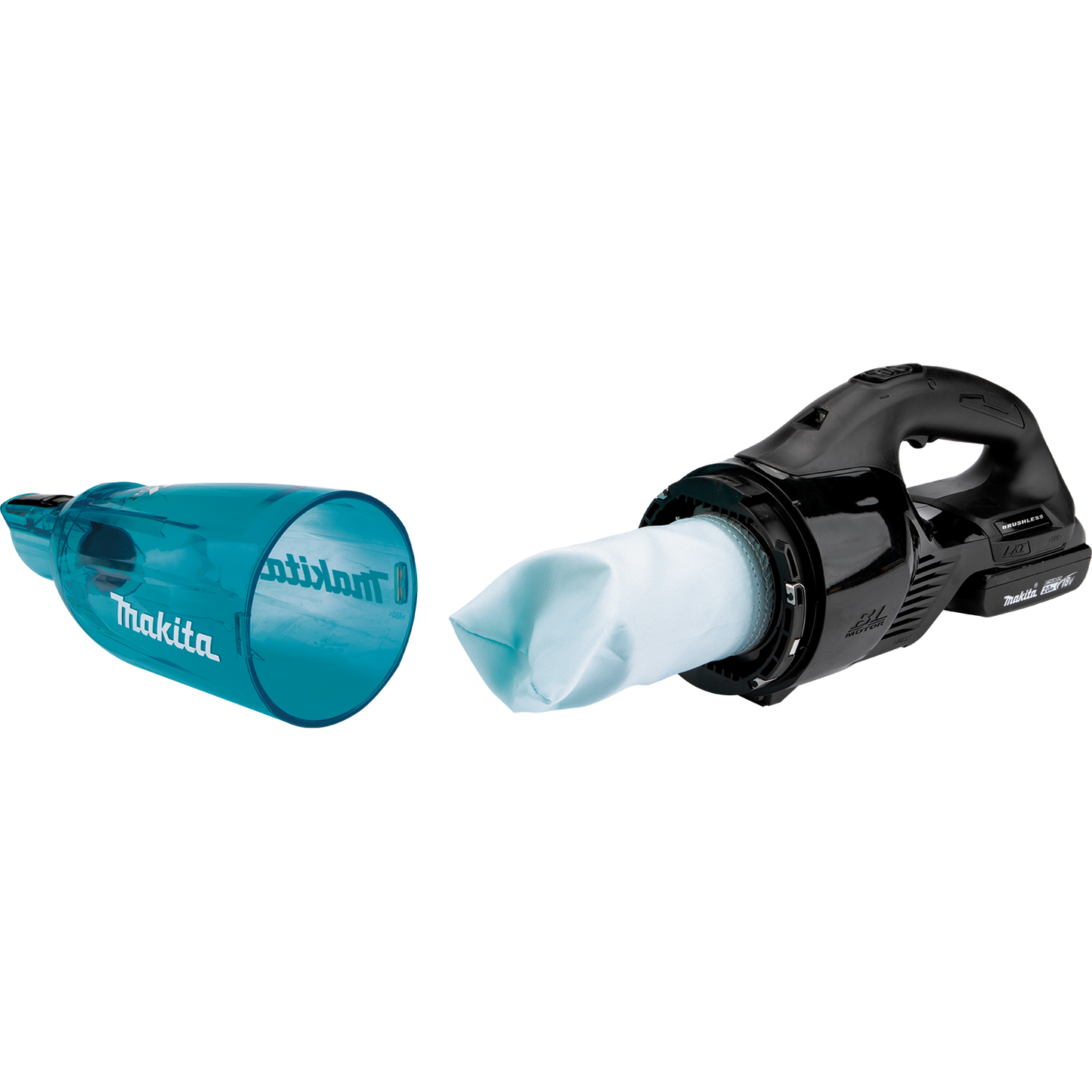 Makita XLC03R1BX4 18V LXT® Lithium‑ion Compact Brushless Cordless Vacuum Kit, Trigger w/ Lock (2.0Ah)