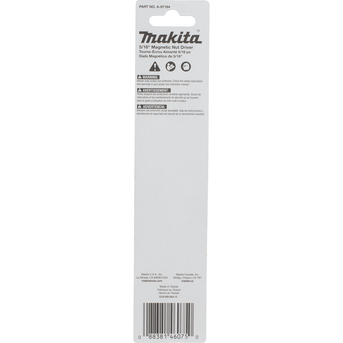 Makita A-97184 ImpactX™ 5/16″ x 6″ Magnetic Nut Driver