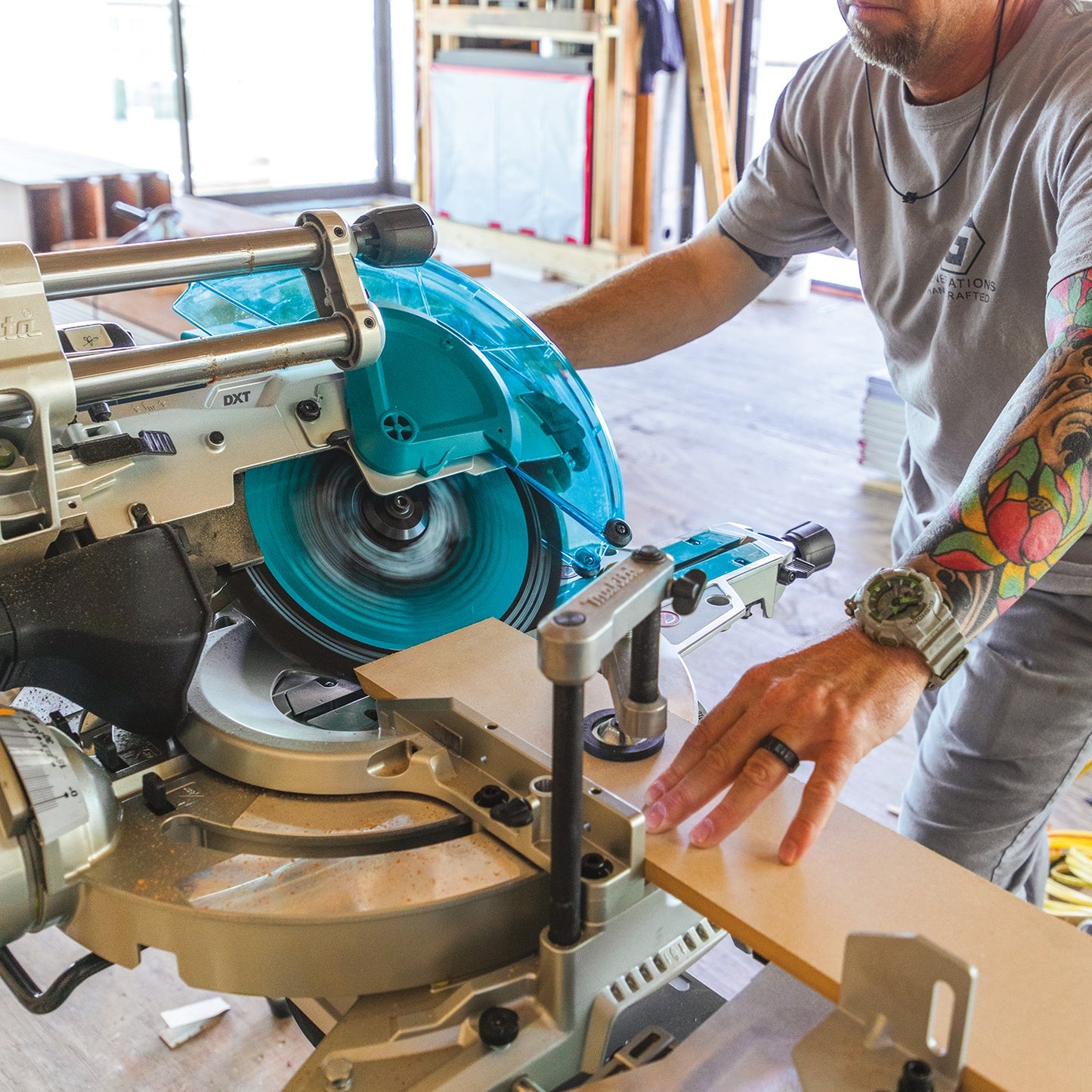 Makita XSL07Z 36V (18V X2) LXT® Brushless 12" Dual‑Bevel Sliding Compound Miter Saw with Laser, Tool Only